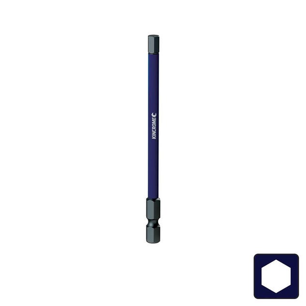KINCROME 2.5 x 100mm Hex Impact Screwdriver Bit - 1 Piece K21317