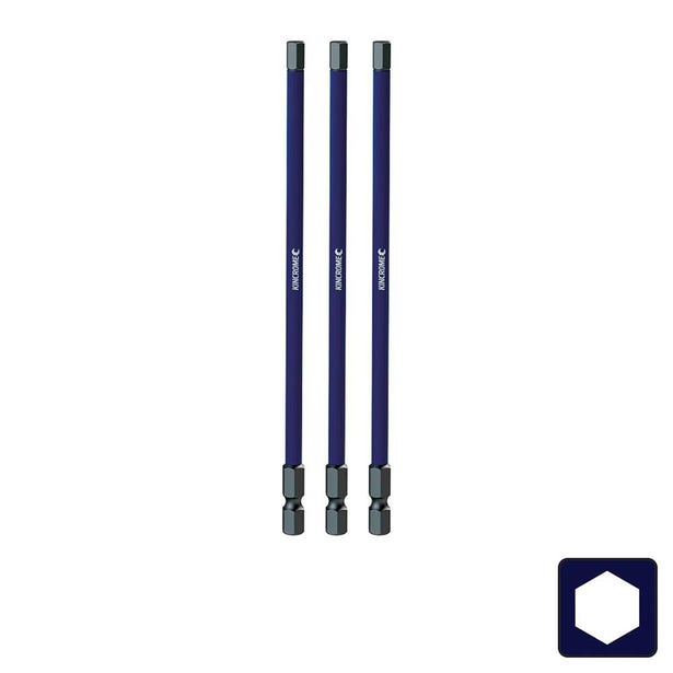 KINCROME 5 x 150mm Hex Impact Screwdriver Bit - 3 Piece K21357