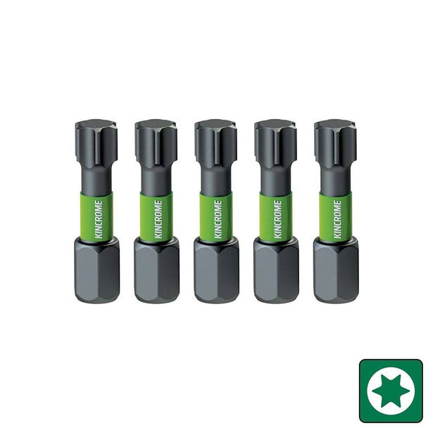 KINCROME 5 Piece 25mm TORX T25 Impact Bit K21402