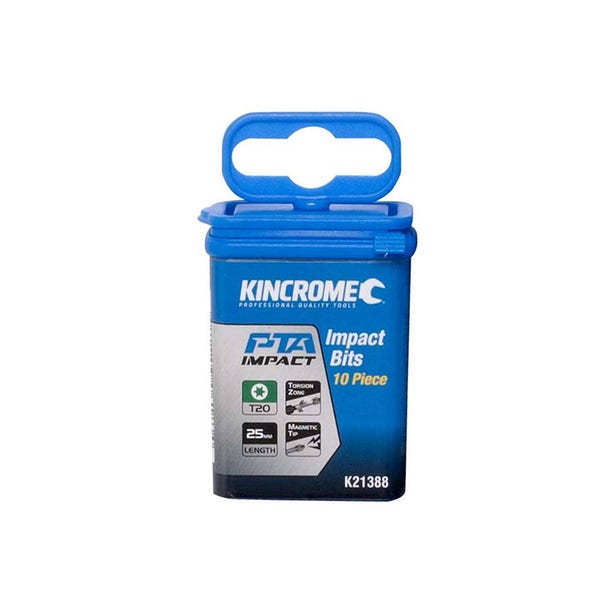 KINCROME 10 Piece 25mm TORX T20 Impact Bit K21388