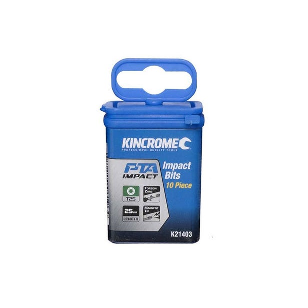 KINCROME 10 Piece 25mm TORX T25 Impact Bit K21403