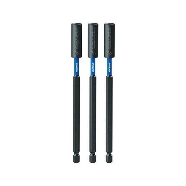 KINCROME 3 Piece 150mm Magnetic C-Clip Bit Coupler Extreme K21497