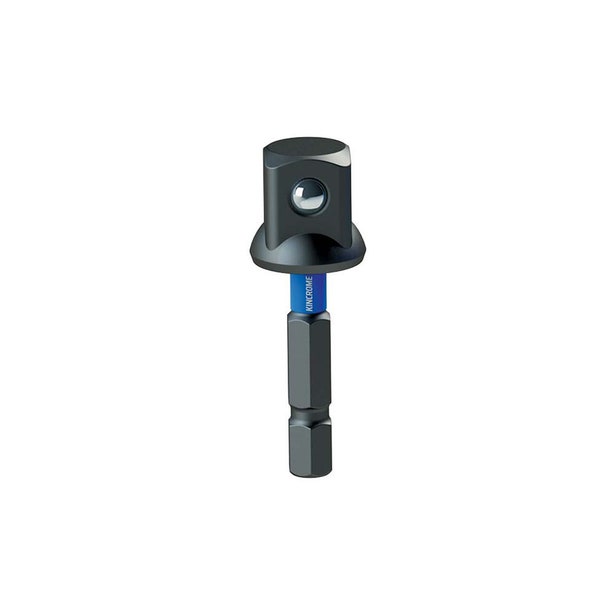 KINCROME 50mm 1/4 Hex - 1/2 Drive Power Hex-Socket Adaptor Bit - 1 Piece K21483