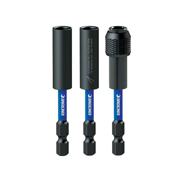 KINCROME 75mm Magnetic & Quick Release Bit Holder - 3 Piece K21511
