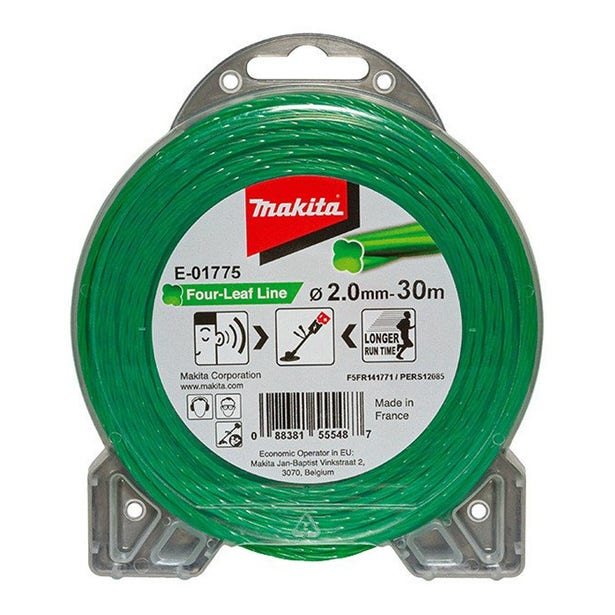 MAKITA 2.0mm x 30m Four Leaf Silent Nylon Line E01775