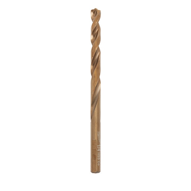 MILWAUKEE RED HELIX 1/4" x 102mm HSS Cobalt Drill Bit 48892313