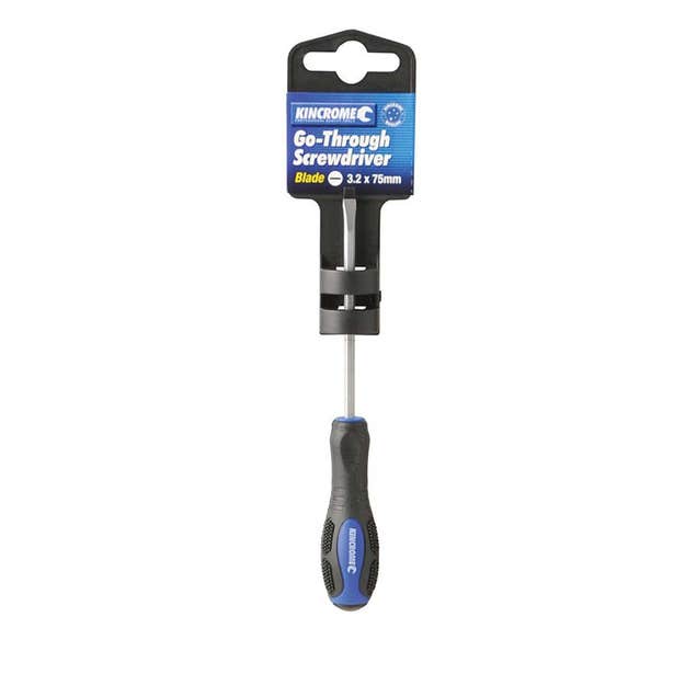 KINCROME 3.2 X 75mm Blade Go-Through Screwdriver 32102