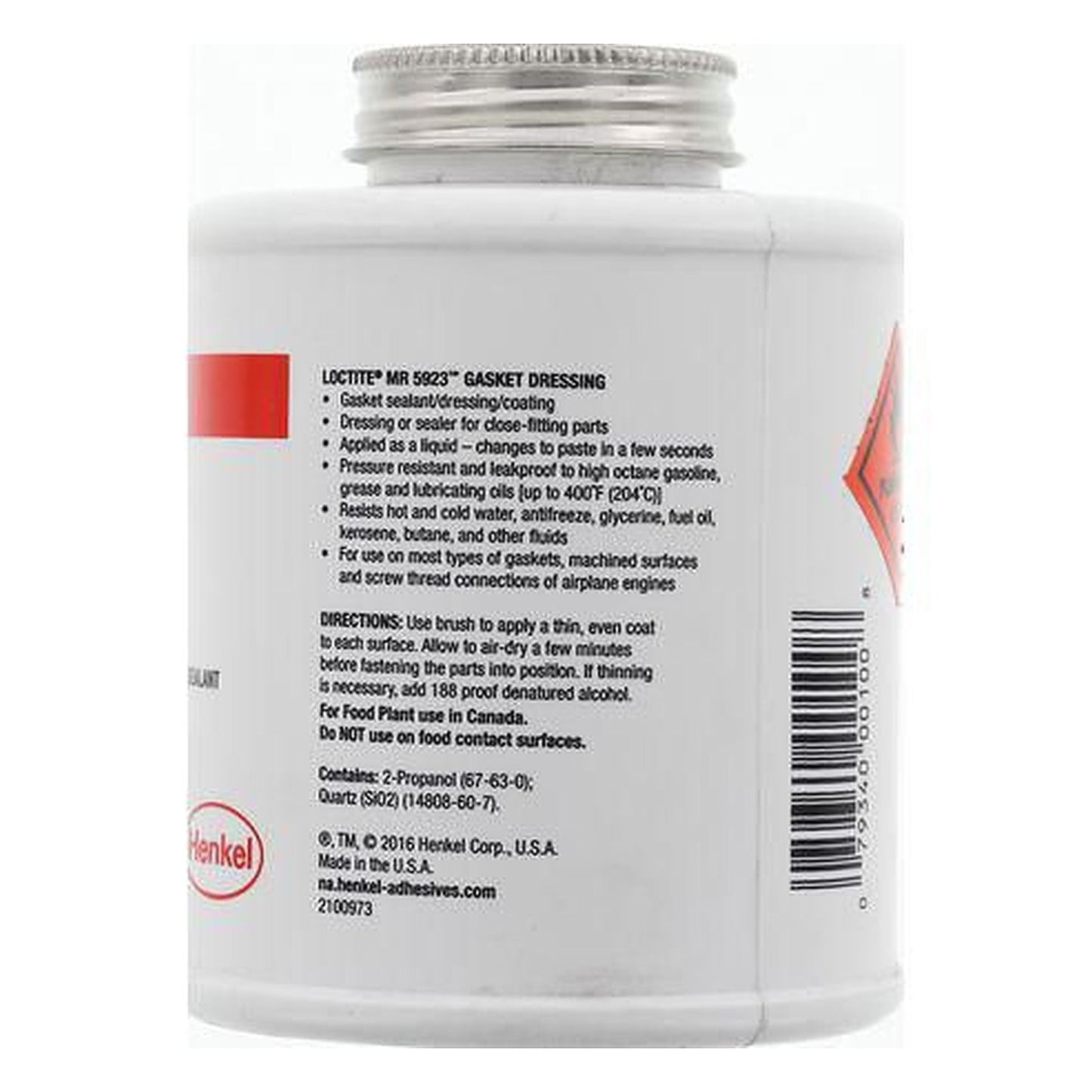 Loctite MR 5923 Gasket Sealant #3 Brushtop Bottle 473ml