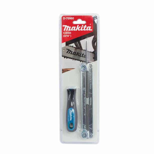 MAKITA 4.8mm x 3/16inch Chainsaw File Sharpener Kit Guide Set D-70960