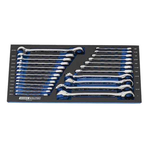 KINCROME EVOLUTION Eva Tray 24 Piece Gear Spanner EVA413T