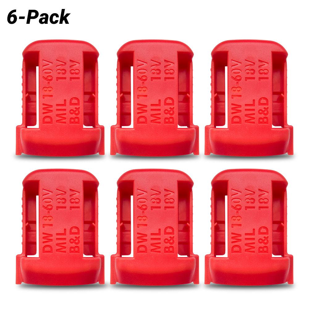 Techsmart TDMB18R 6-Pack M18 Milwaukee Battery Mount