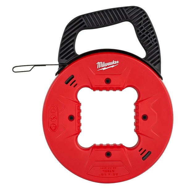 MILWAUKEE 3.2mm x 7.5m/25ft Steel Fish Tape 48224171