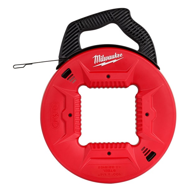 MILWAUKEE 6.4mm x 30m/100ft Steel Fish Tape 48224185
