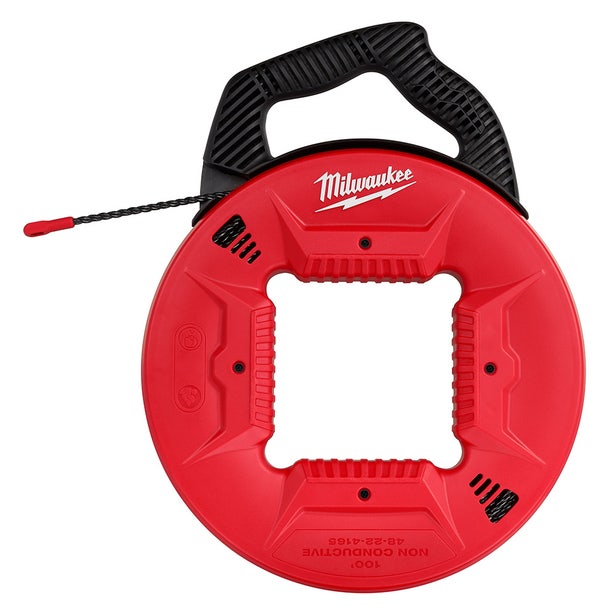 MILWAUKEE 30m/100ft Polyester Fish Tape Plastic Tip 48224165