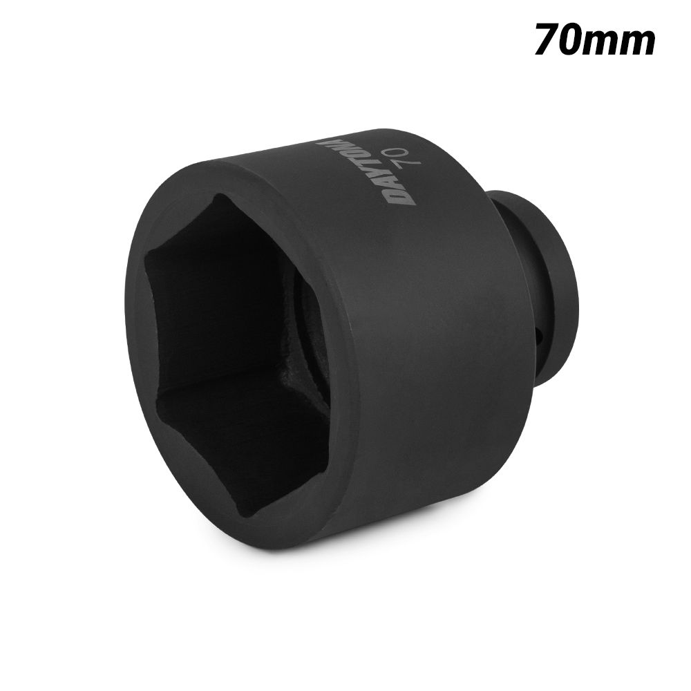 Daytona D1S70MM 70mm 1" Drive 6 Point Metric Impact Socket