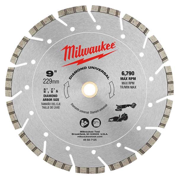 MILWAUKEE 230mm Diamond Segmented Blade for UNIVERSAL Purpose Cutting 49947125