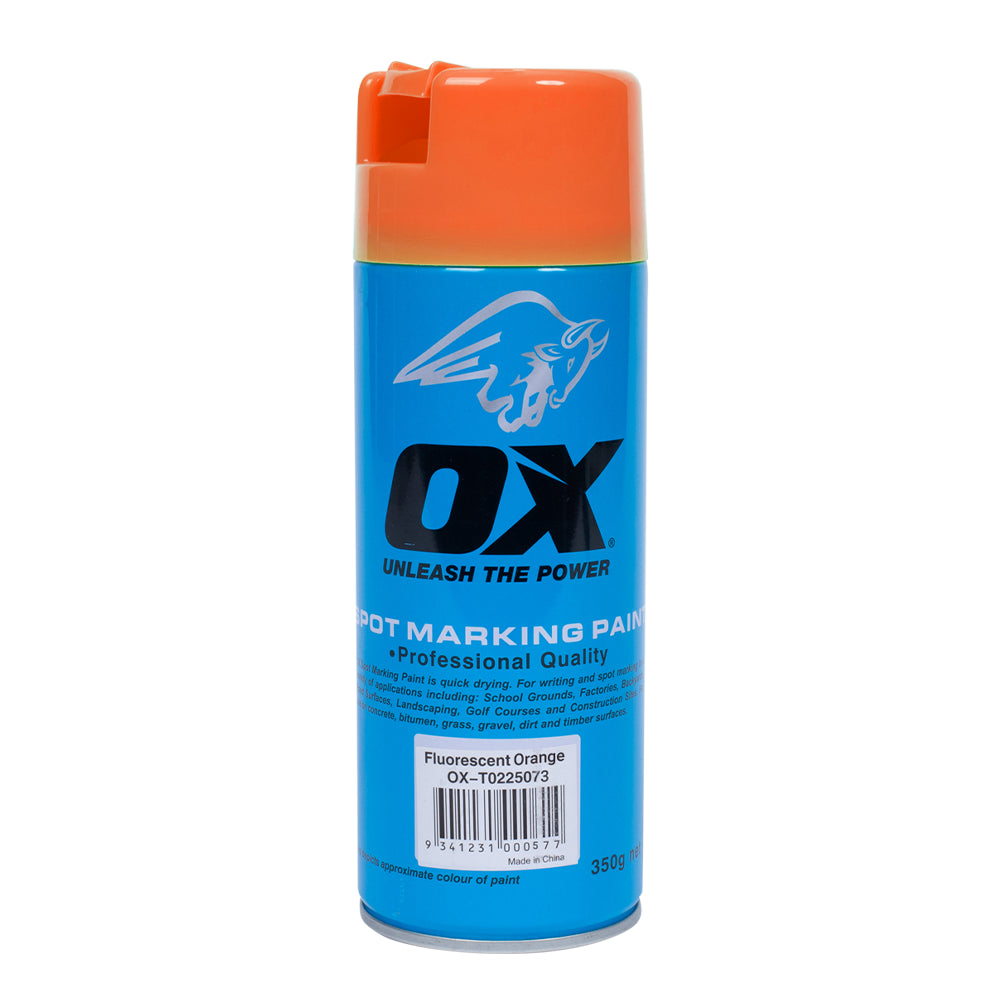 OX Tools OX-T022503 OX Trade Fluro Orange Spot Marking Paint (Single Can)