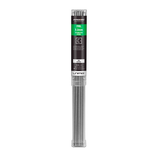 UNIMIG 3.2mm HYPERARC 316L Stainless Steel Electrodes U63022