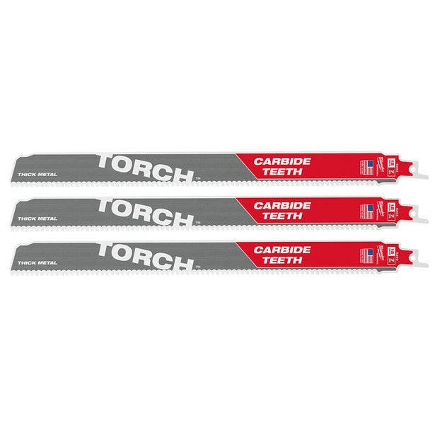 MILWAUKEE 300mm Wrecker General Purpose SAWZALL Blade - 3 Piece 48005303