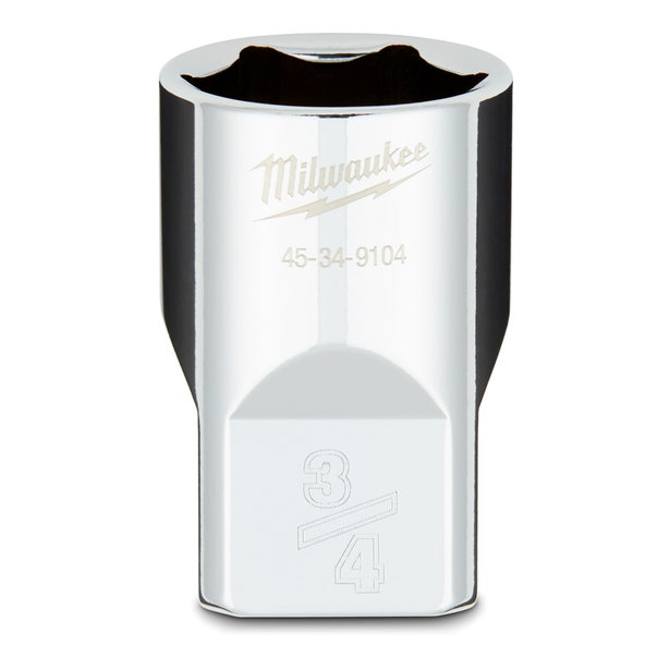 MILWAUKEE 1/2 Drive 3/4inch SAE 6-Point Socket 45349104