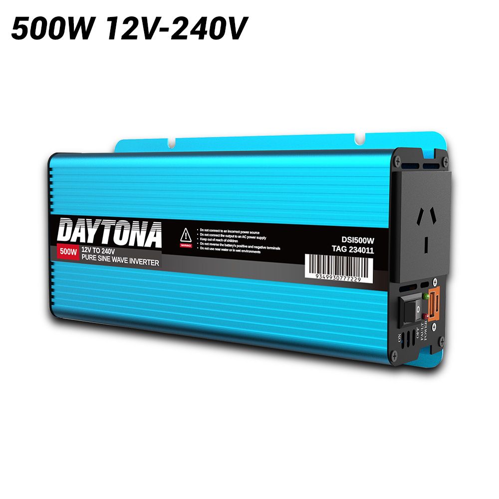 Daytona DSI500W 500W 12V-240V Pure Sine Wave Inverter
