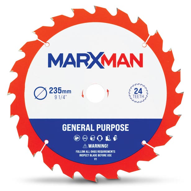 MARXMAN 235mm 24T TCT Wood G/Purpose Circular Saw Blade MMCSS23524