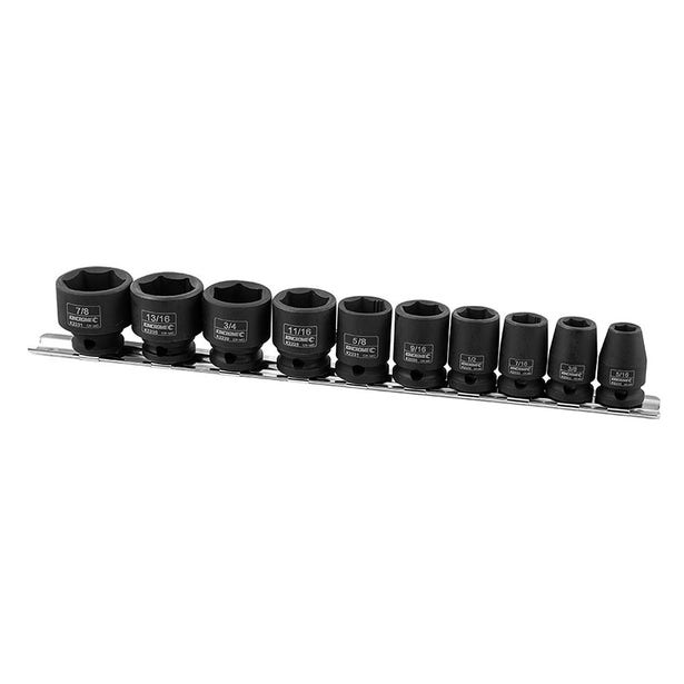 KINCROME Impact 3/8" Drive Socket Rail Imperial 10 Piece K2092