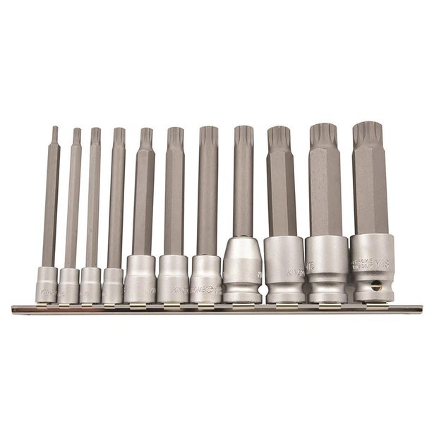 KINCROME 100mm 1/4 - 3/8inch Spline Socket Set - 11 Piece K5227