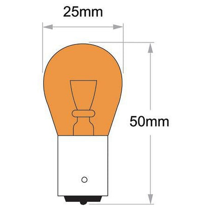 Narva PY21W Bayonet BAU15s Premium Globe 12V 21W 17638BL