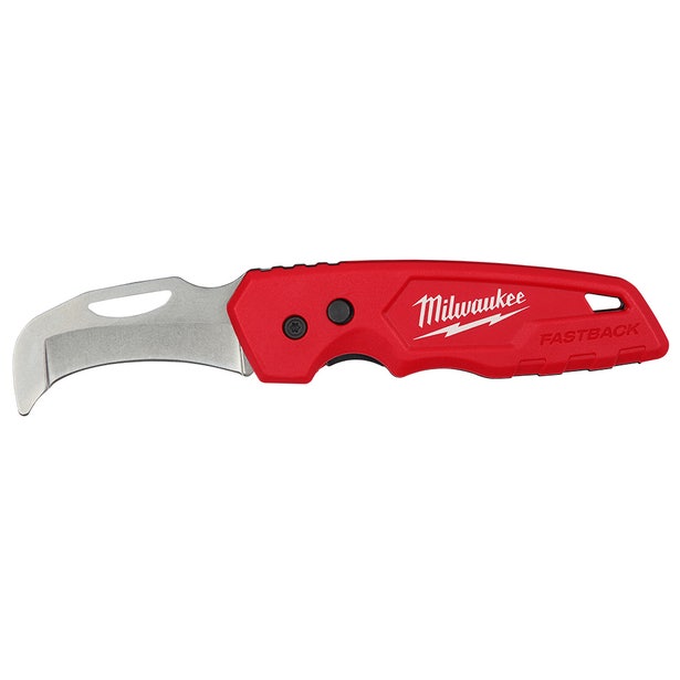 MILWAUKEE FASTBACK Blunt Tip Hawkbill Folding Knife 48221526
