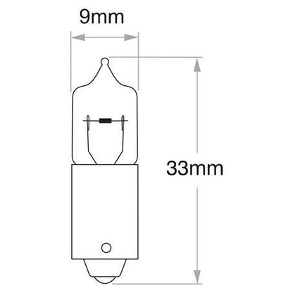 Narva Bayonet BA9s Premium Globe 12V 10W 17833