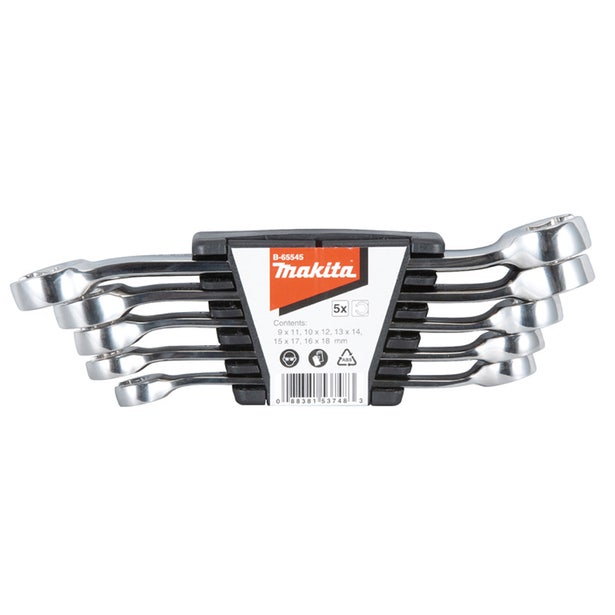 MAKITA Flare Nut Wrench Set - 5 Piece B-65545