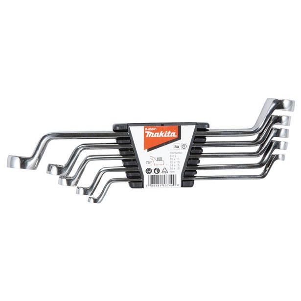 MAKITA Double Box Wrench Set - 5 Piece B-65551