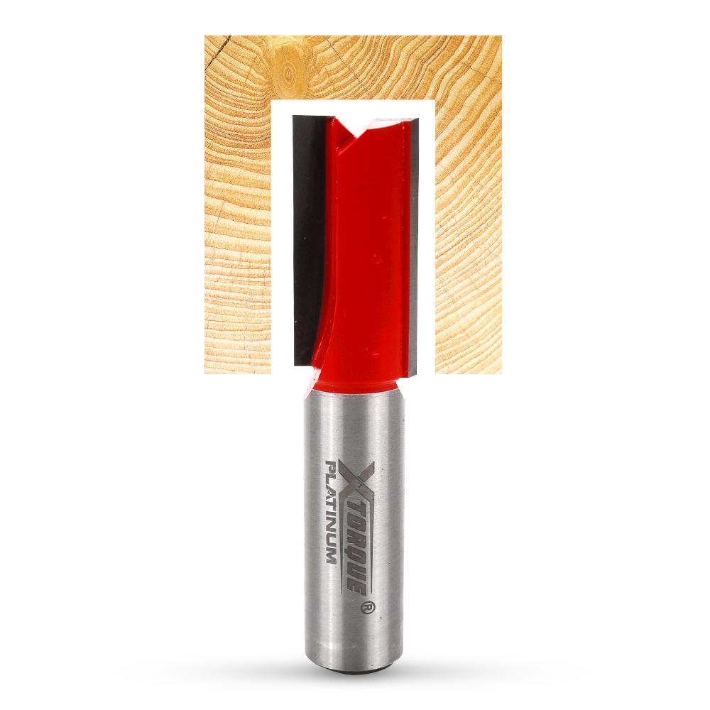 Xtorque XP1612 Platinum 16mm Straight Double Flute 1/2" Shank Router Bit