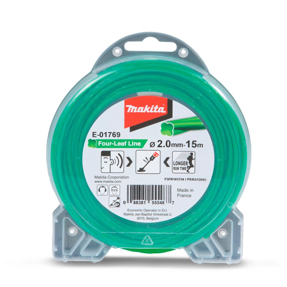 Makita E-01769 2.0mm x 15m Four Leaf Silent Nylon Trimmer Line