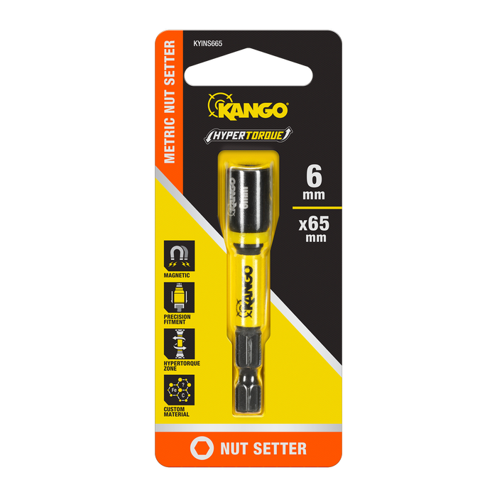 Kango 6mm x 65mm HyperTorque Magnetic Impact Nut Setter
