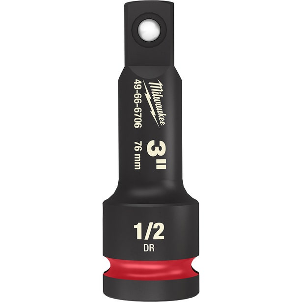 MILWAUKEE SHOCKWAVE 1/2" Drive 76mm (3") Impact Socket Extension 49666706
