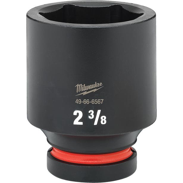 MILWAUKEE SHOCKWAVE 1" Drive 2-3/8" Deep 6 Point Impact Socket 49666567