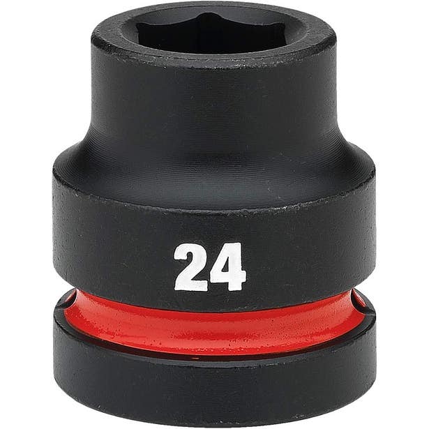 MILWAUKEE SHOCKWAVE 1inch Drive 24mm Standard 6 Point Impact Socket 49666590