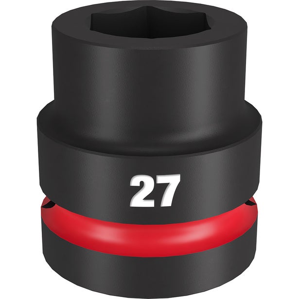 MILWAUKEE SHOCKWAVE 1inch Drive 27mm Standard 6 Point Impact Socket 49666592