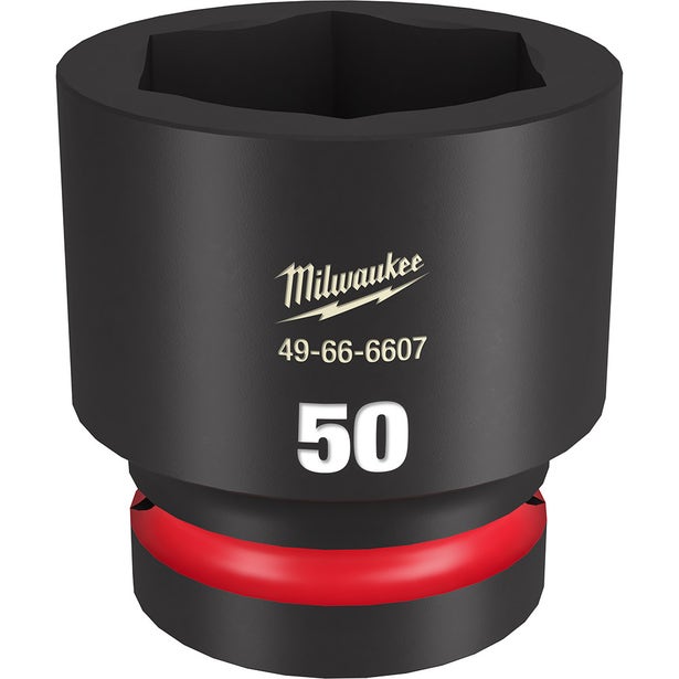 MILWAUKEE SHOCKWAVE 1inch Drive 50mm Standard 6 Point Impact Socket 49666607