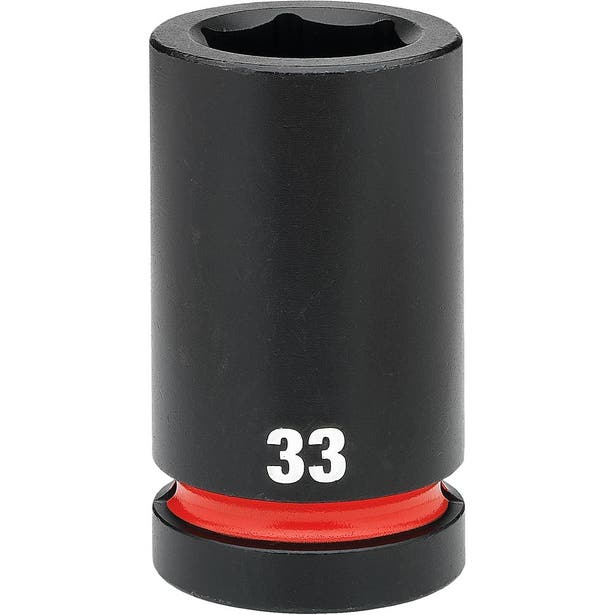 MILWAUKEE SHOCKWAVE 1inch Drive 33mm Deep 6 Point Impact Socket 49666627