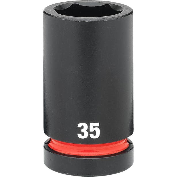 MILWAUKEE SHOCKWAVE 1inch Drive 35mm Deep 6 Point Impact Socket 49666629