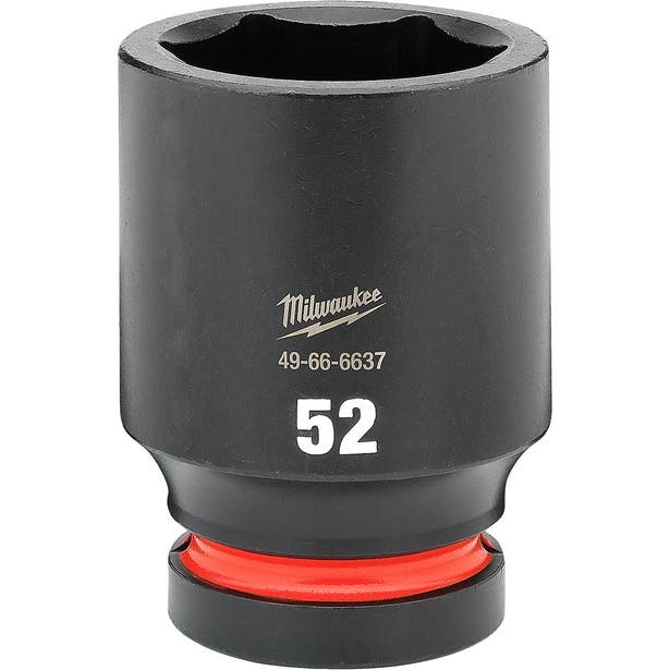 MILWAUKEE SHOCKWAVE 1inch Drive 52mm Deep 6 Point Impact Socket 49666637