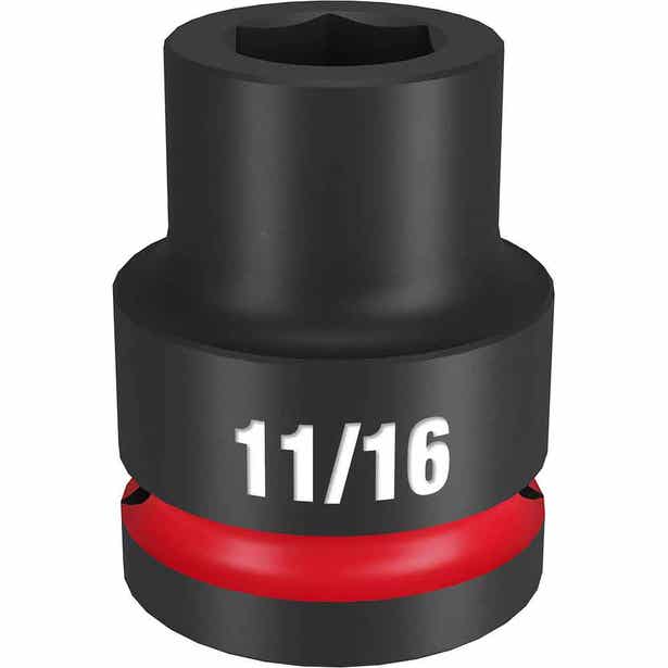 MILWAUKEE SHOCKWAVE 3/4" Drive 11/16" Standard 6 Point Impact Socket 49666302