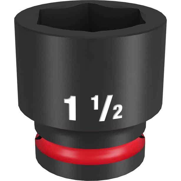 MILWAUKEE SHOCKWAVE 3/4" Drive 1-1/2" Standard 6 Point Impact Socket 49666315