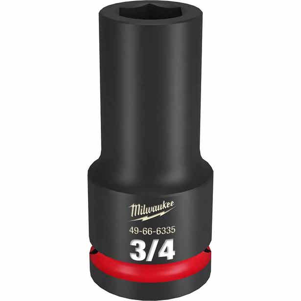 MILWAUKEE SHOCKWAVE 3/4" Drive 3/4" Deep 6 Point Impact Socket 49666335