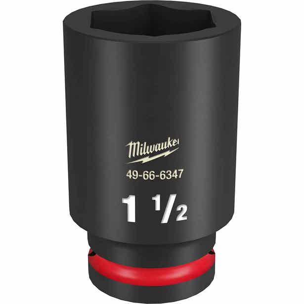 MILWAUKEE SHOCKWAVE 3/4" Drive 1-1/2" Deep 6 Point Impact Socket 49666347