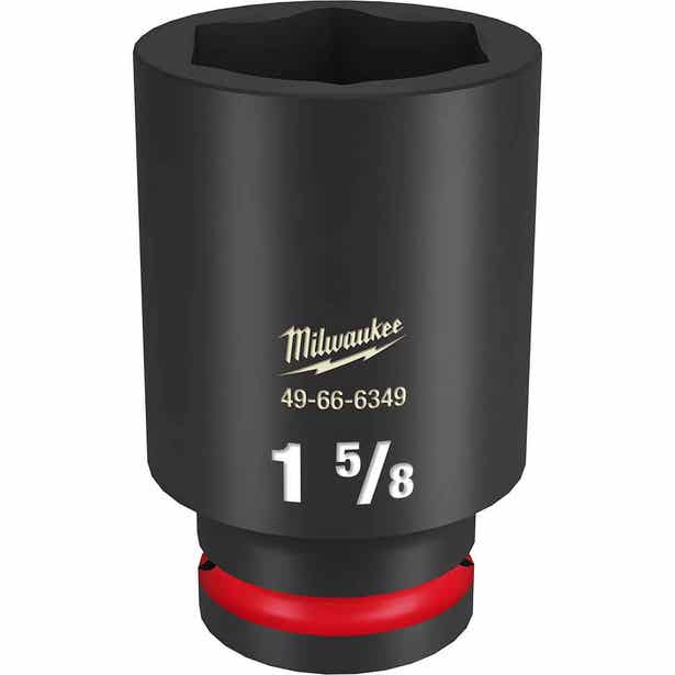 MILWAUKEE SHOCKWAVE 3/4" Drive 1-5/8" Deep 6 Point Impact Socket 49666349