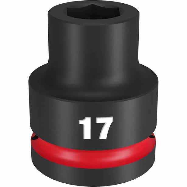 MILWAUKEE SHOCKWAVE 3/4" Drive 17mm Standard 6 Point Impact Socket 49666356